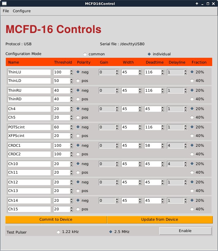 MCFD GUI